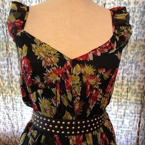 Floor length maxi floral dress